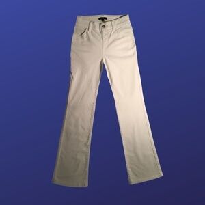 IMAN GLOBAL CHIC Illusion Denim Pull-on Jeans, WHITE, Size 4/28”W x 30”L, NWT